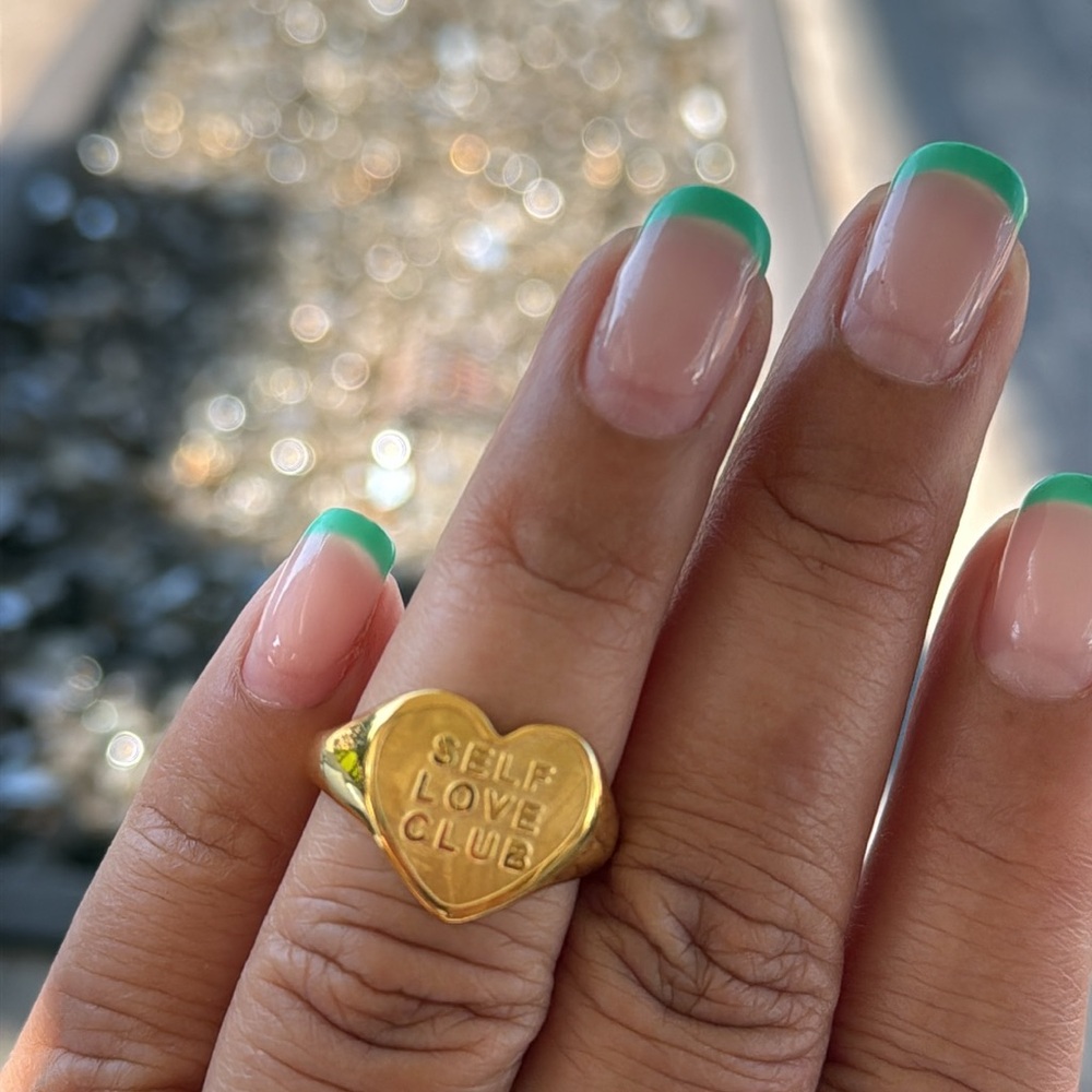 Self Love Club Heart Shaped Ring - Picture 8 of 11